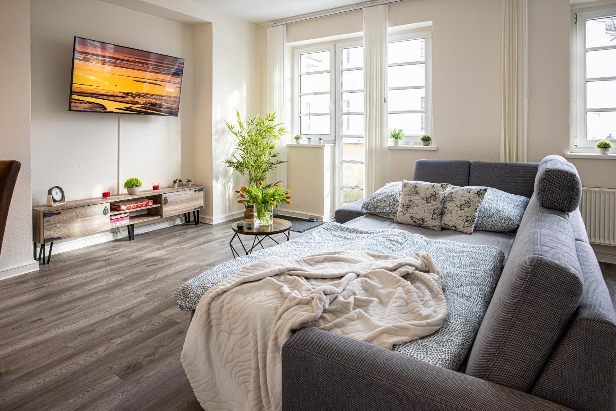 Luxus City Apartment Sauna Balkon Kueche Zentral Apartment