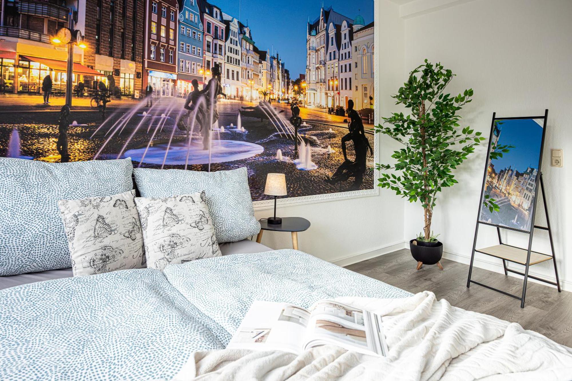 Luxus City Apartment Sauna Balkon Kueche Zentral